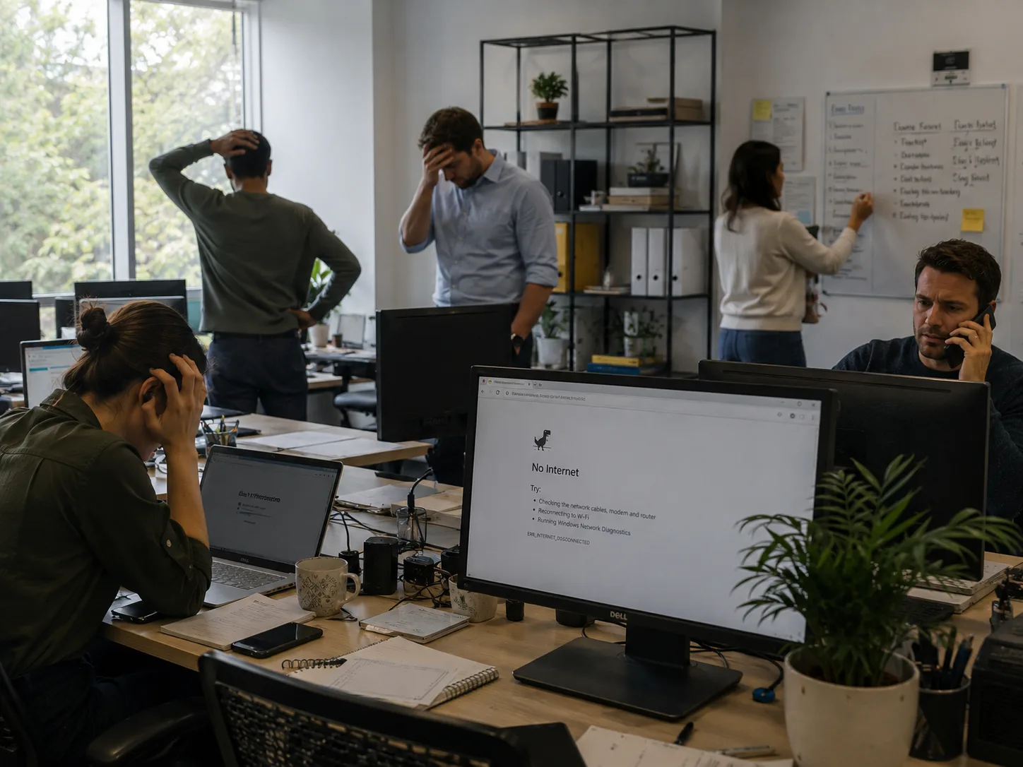 Your internet is unreliable. When it goes down, your business stops.