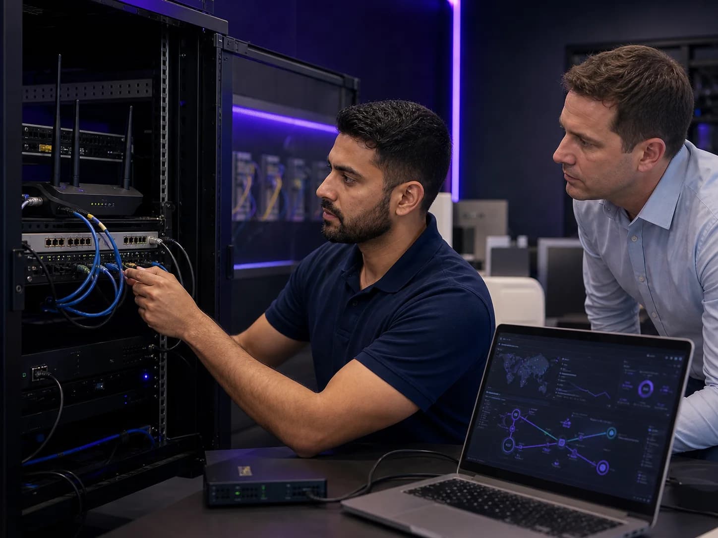 Critical operations managed network scenario