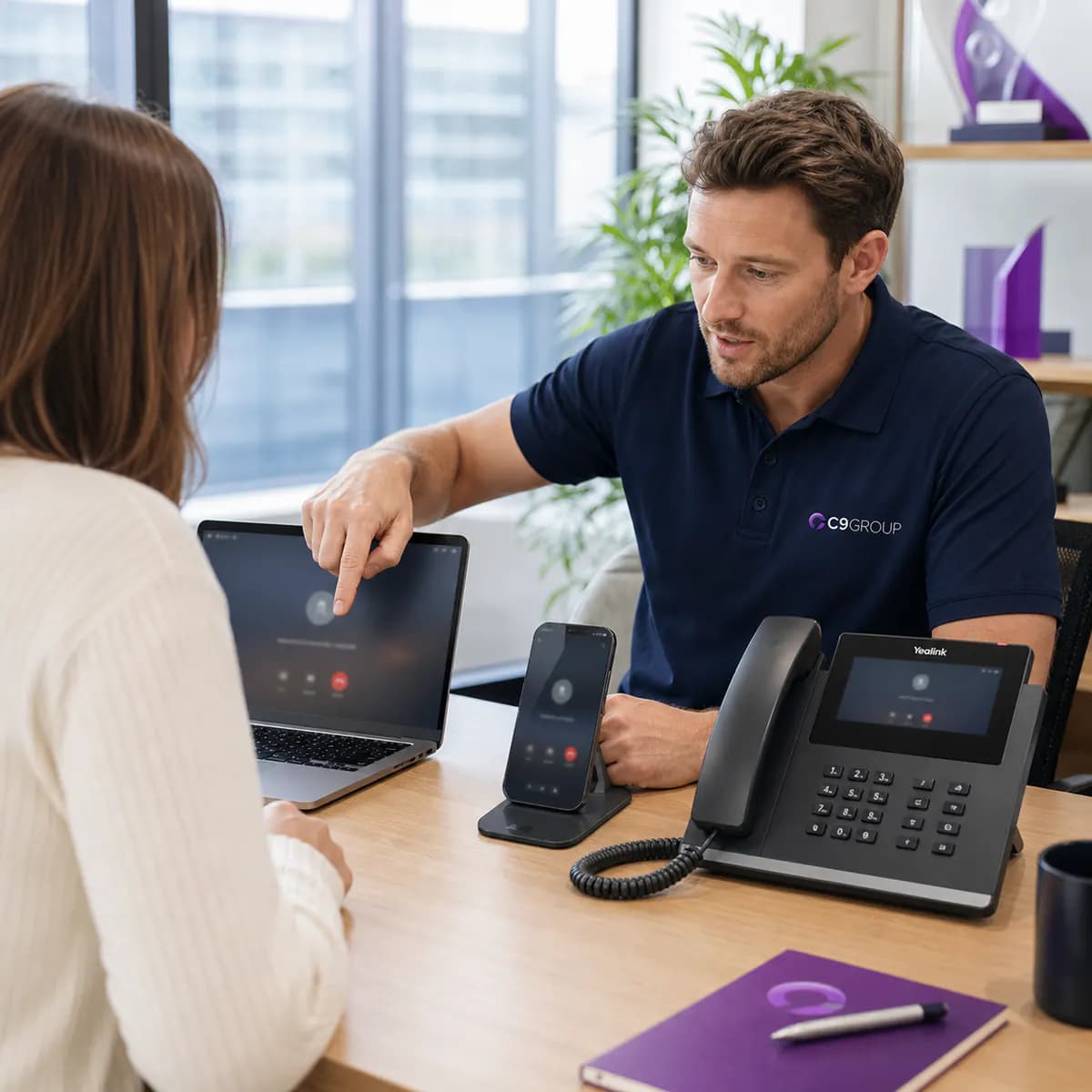 Business calling that follows the team, not the desk.