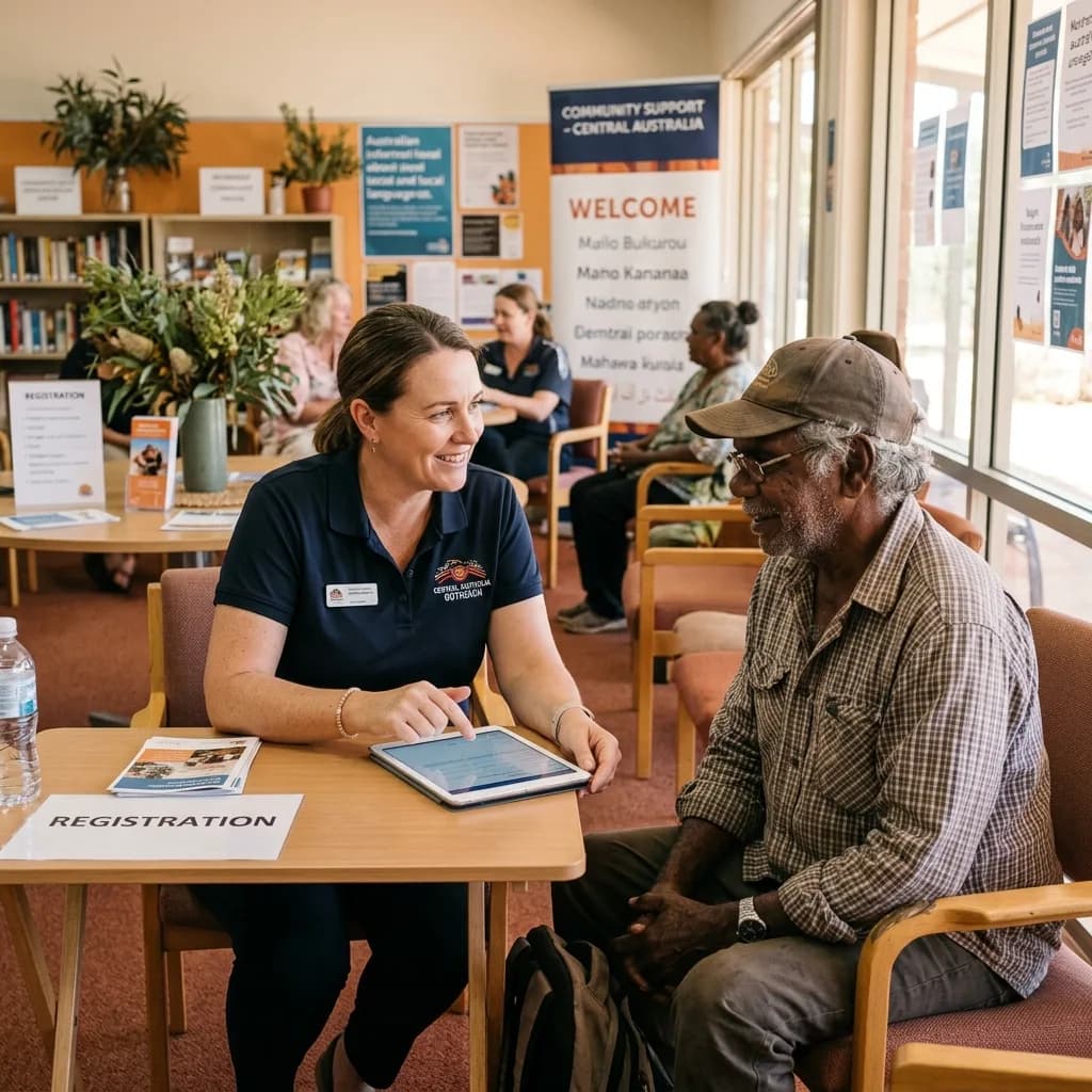 Community impact registered via tablet