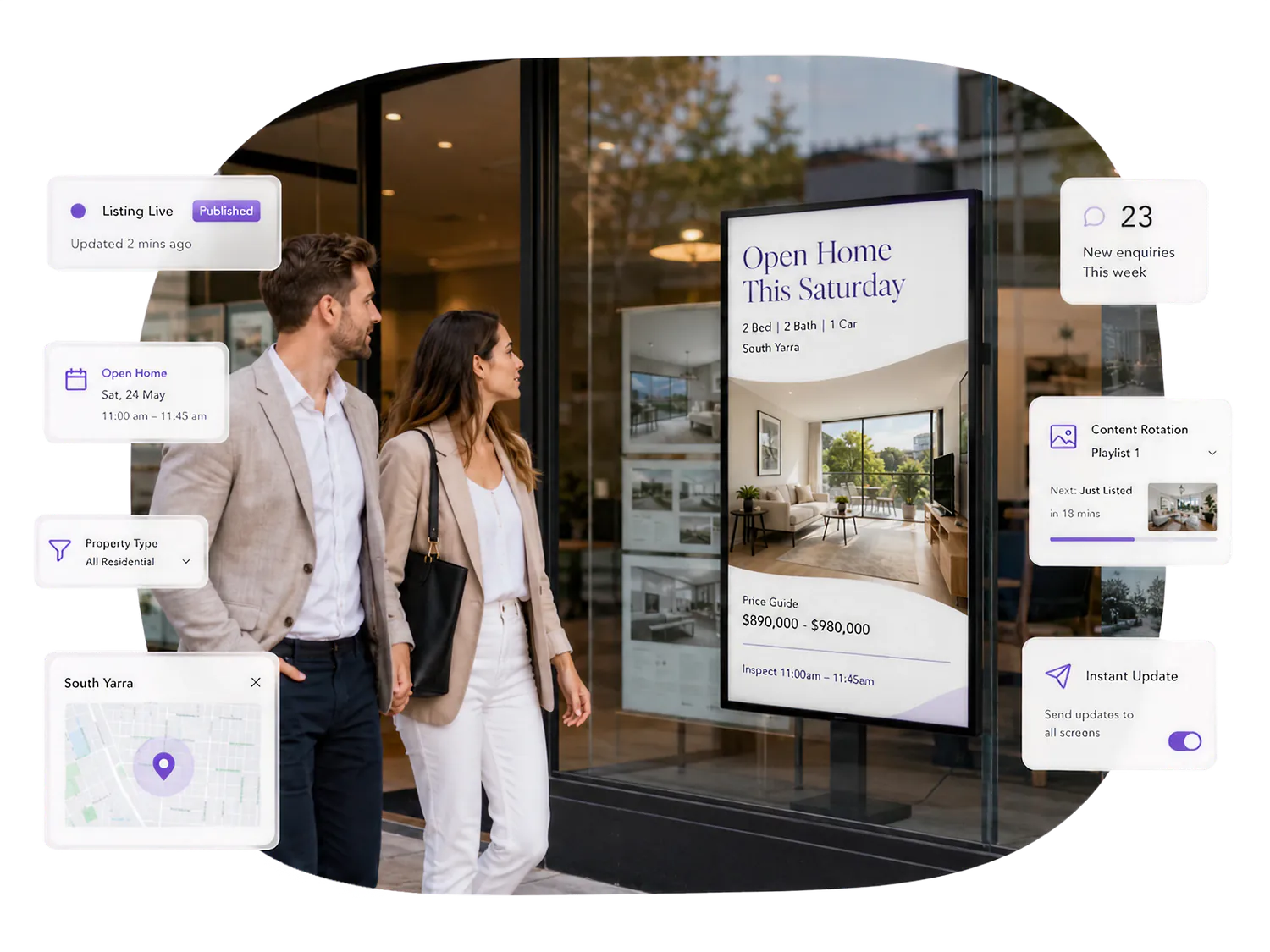 Above Zero: Digital Displays for Active Property Sales Environments